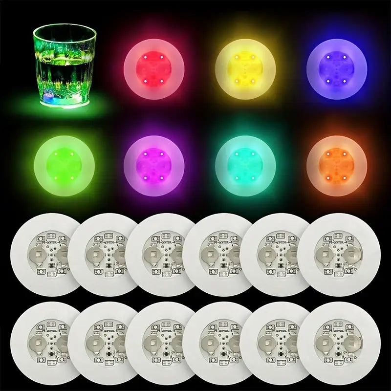Posavasos elegantes/divertidos LED 🍾🌟