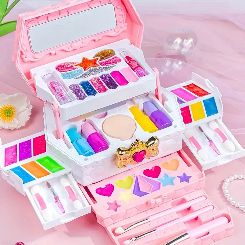 🌟 Kit de Maquillaje para Niña con Tocador Encantador 🌟