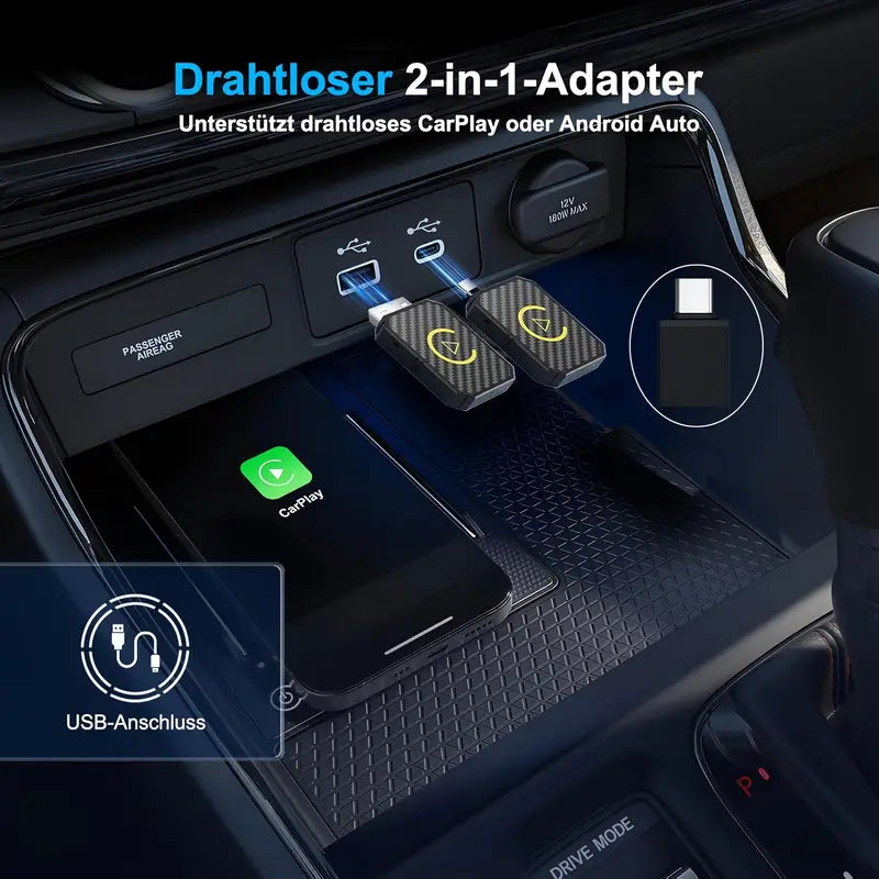 Mini adaptador inalámbrico CarPlay