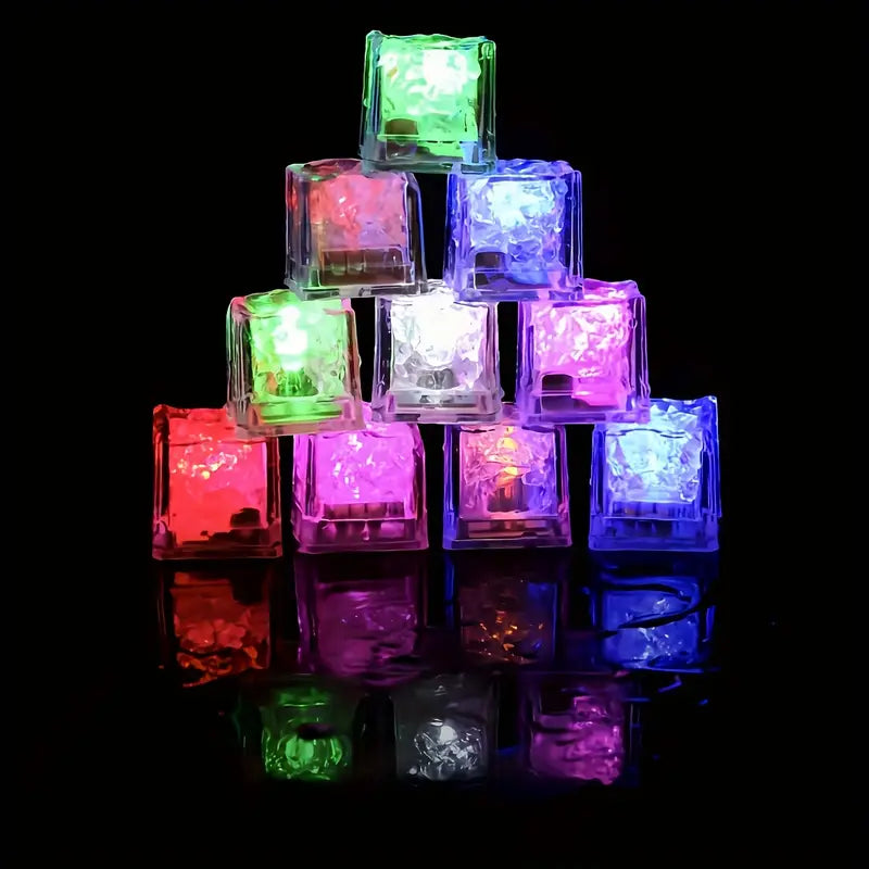 Cubo de hielo LED multicolor
