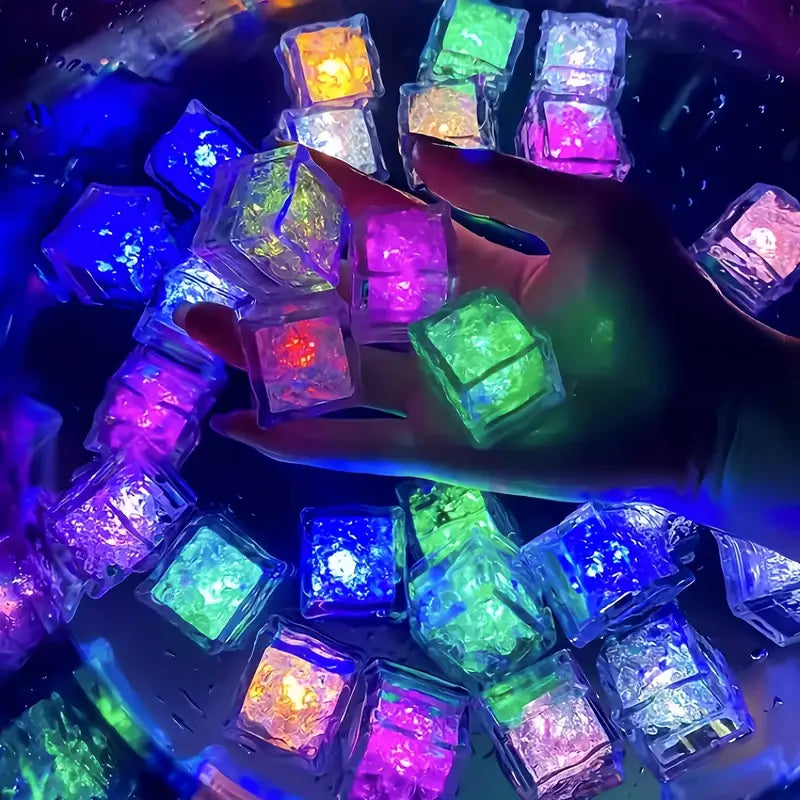 Cubo de hielo LED multicolor