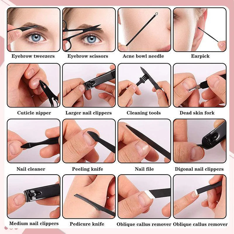 Set de cuidado de uñas 16 piezas