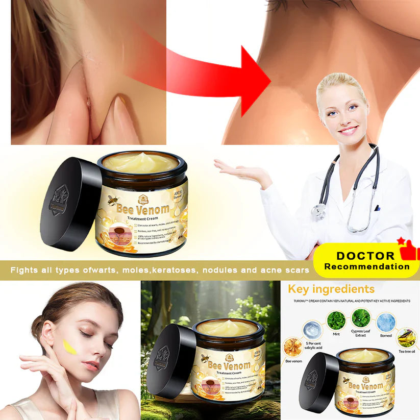 Crema para el tratamiento de la piel con veneno de abeja de Nueva Zelanda Turonu™ (Dermatológicamente probada ✅)