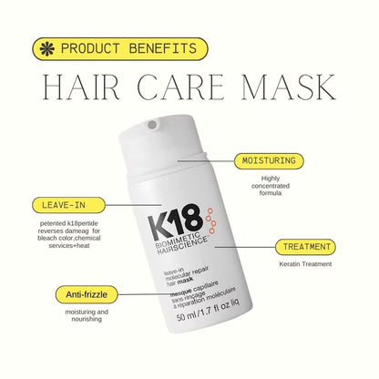 ✨ Mascarilla Reparadora K18 – Cabello Renacido al Instante ✨