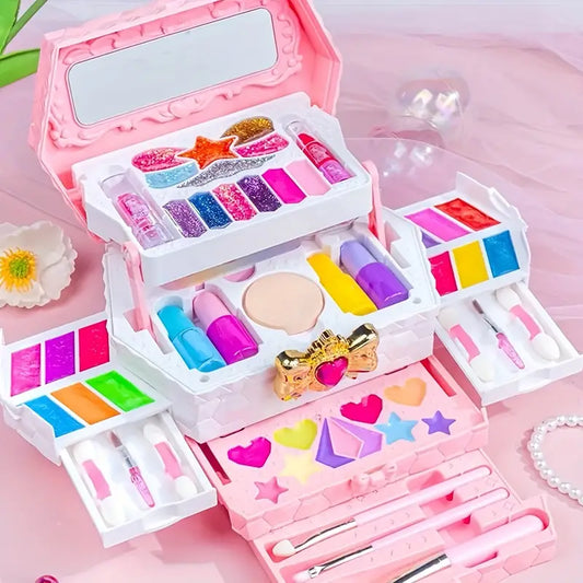 🌟 Kit de Maquillaje para Niña con Tocador Encantador 🌟