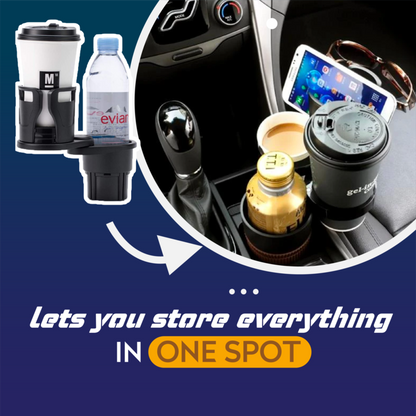 🔥Portavasos para Automóvil 2 en 1 con Base Giratoria de 360° 🔥