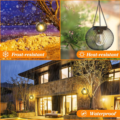 Elegantes luces solares para árboles de jardín