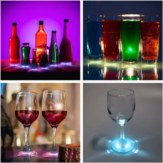 Posavasos elegantes/divertidos LED 🍾🌟