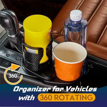 🔥Portavasos para Automóvil 2 en 1 con Base Giratoria de 360° 🔥