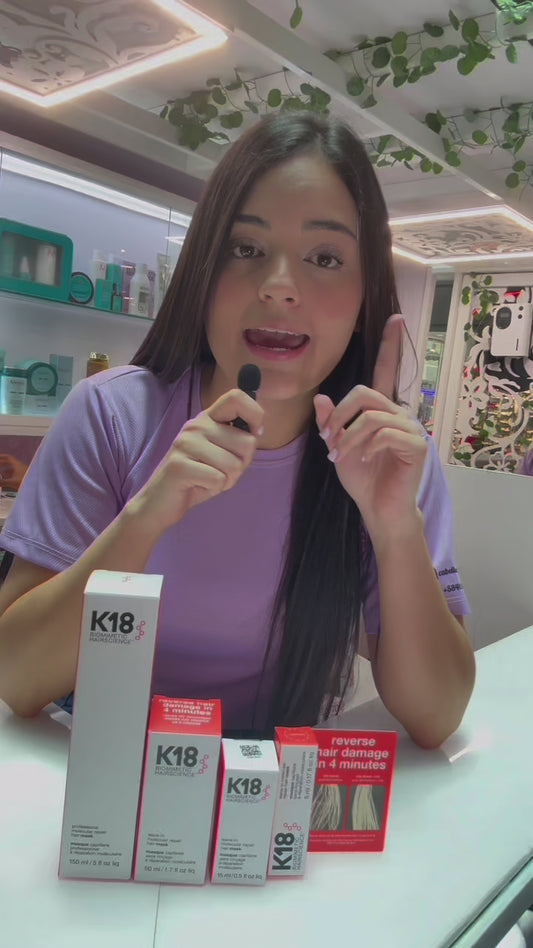 ✨ Mascarilla Reparadora K18 – Cabello Renacido al Instante ✨