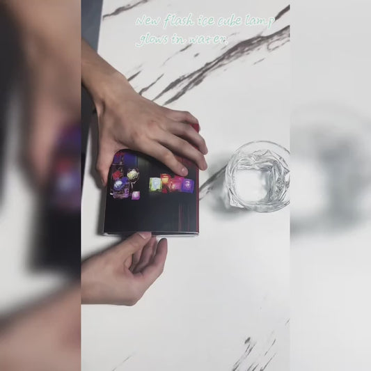 Cubo de hielo LED multicolor